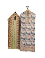 Beige Garden Bloom Printed Cotton 3‑Piece - Image 2