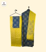 Deep Teal Circular Motif Printed Elegance Cotton 3‑Piece - Image 2