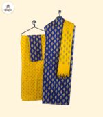 Royal Navy Golden Motif Printed Sunshine Cotton 3‑Piece - Image 2