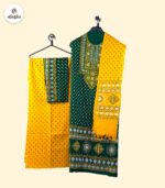 Deep Green Traditional Heritage Printed Cotton 3‑Piece - Image 2