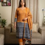 Amber gold Tribal Band Style Batik 3-Piece